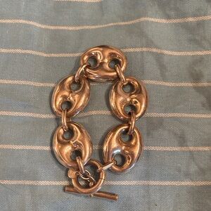 Sterling silver toggle bracelet .925